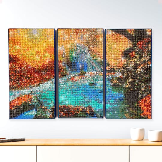 ArtSkills® Brilliant Art Autumn Waterfall Stretched Canvas Diamond Painting Kit